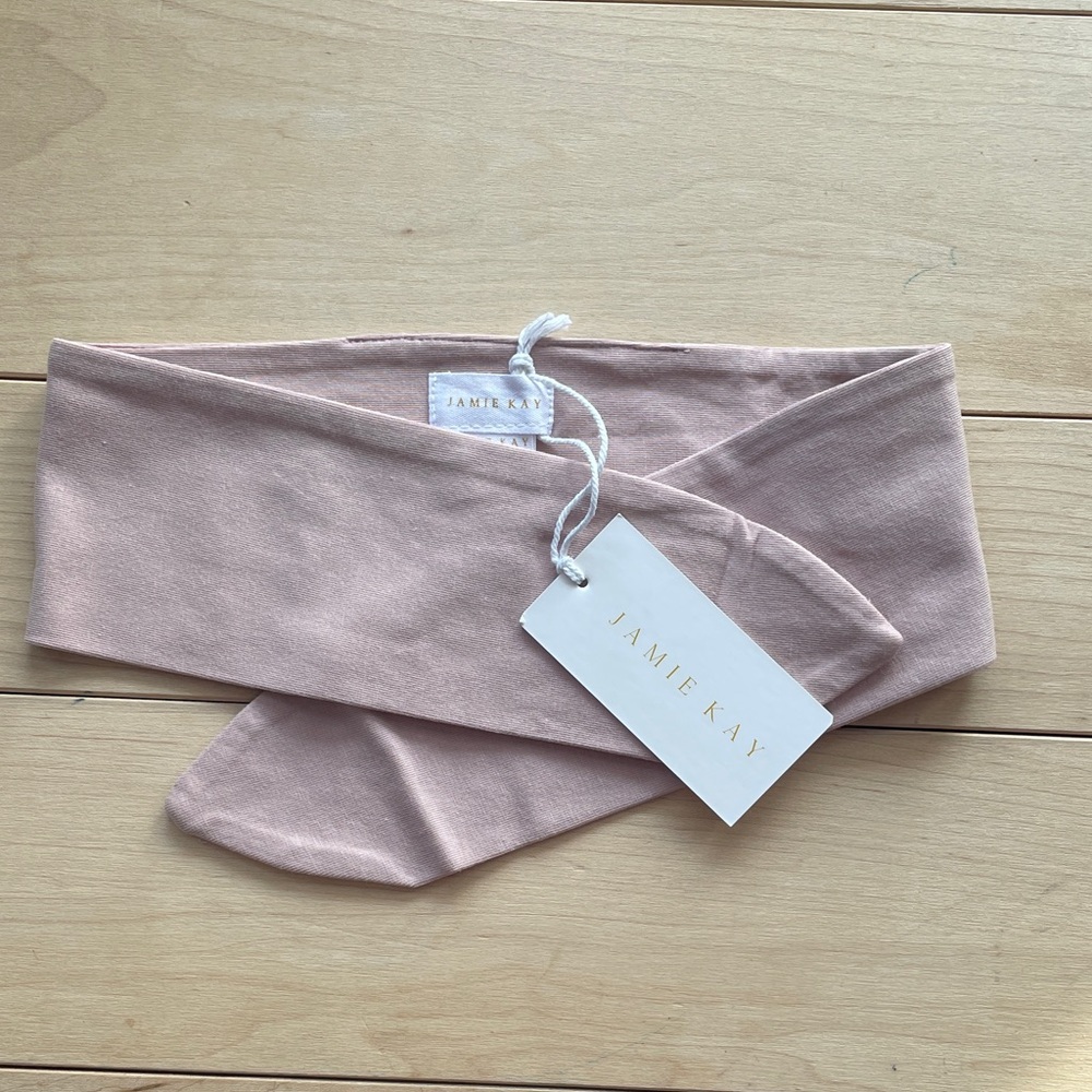 New Jamie Kay Powder Pink Organic Cotton Headband